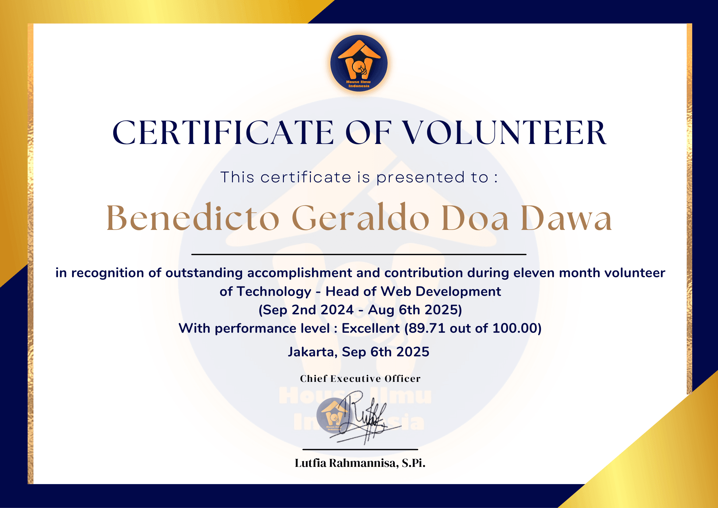 Head of Web Development